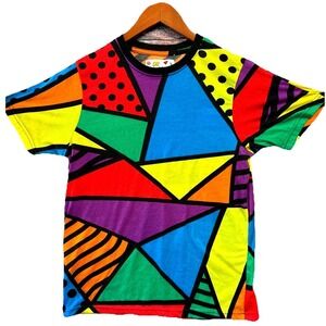 Oh Snap! by Drill Clothing Co. Mens Small Retro 90s Geometric Pop Art T-Shirt